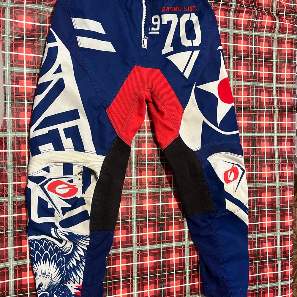 Dynamic Kids Racing Pants - Blue and Red